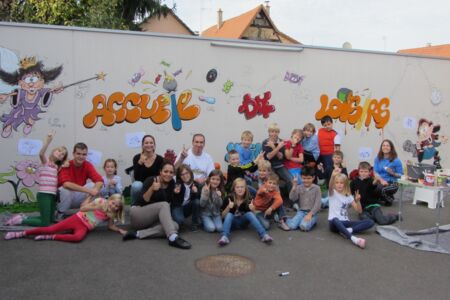 Mur dans la cour arrière